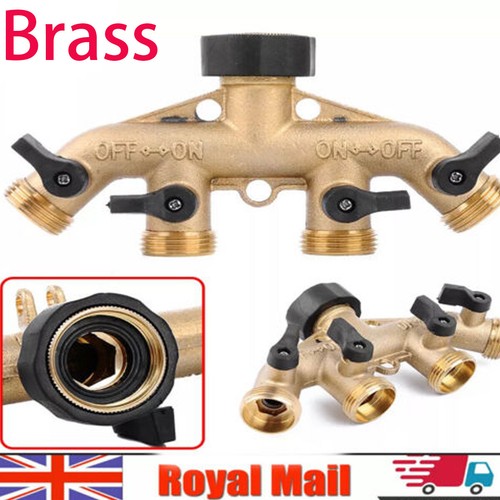 Brass 4 way adaptor - 3/4",