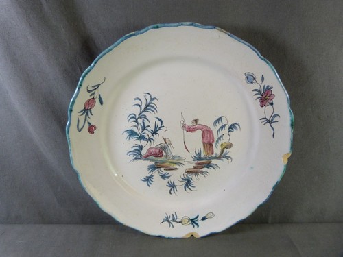 French earthenware plate - french,