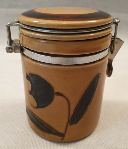 Vintage brown pottery - brown, coffee