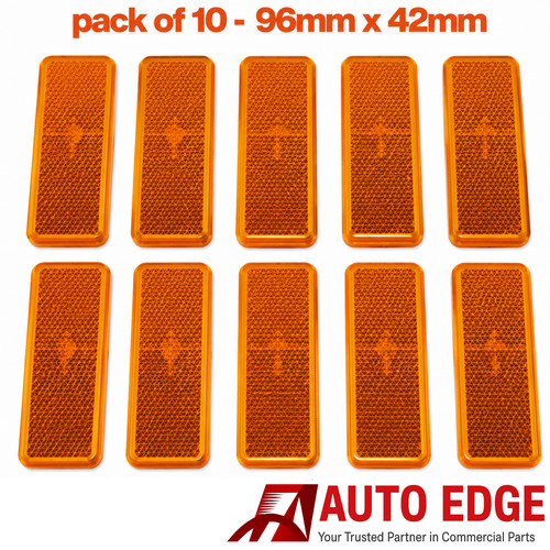 10x self adhesive - amber, orange