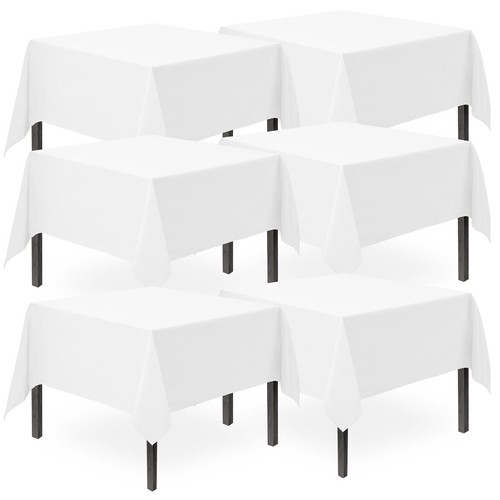 White plastic table - plastic, covers