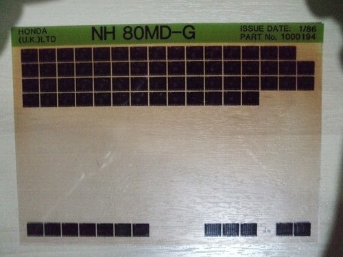 Genuine honda nh80 - honda, nh80md-g