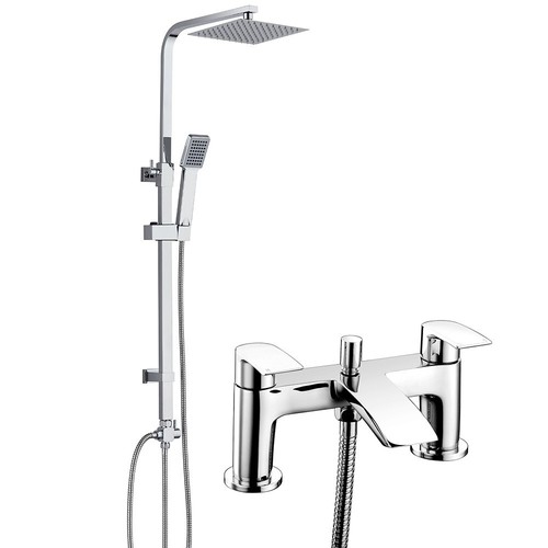 Bath shower mixer tap with - bath,