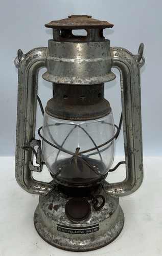 Vintage silver paraffin oil - silver,