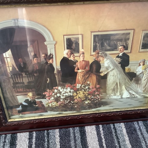 Wedding day print - print, victorian