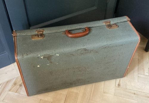 Vintage blue leather - blue, hard