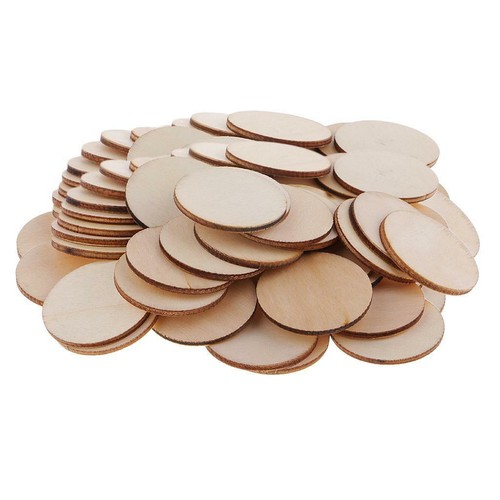 100 wooden slices tree - x,
