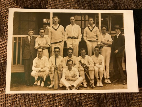 Early 20th rppc cricket - early, c.