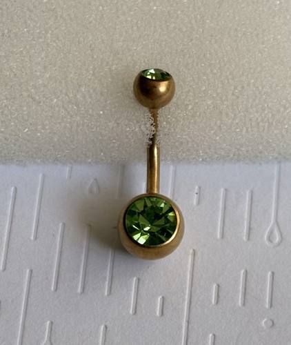 Green gem rose gold - gem,
