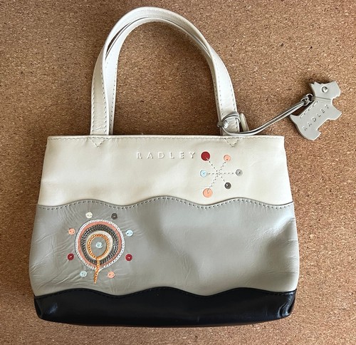 Radley leather embroidered