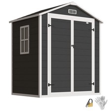Outsunny garden shed 5 - garden, 6'x4.5'