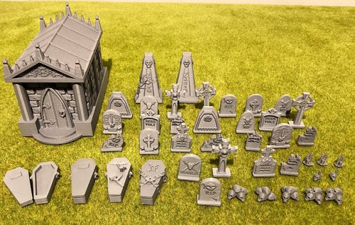 Graveyard gravestones 3d - graveyard,, gravestones,