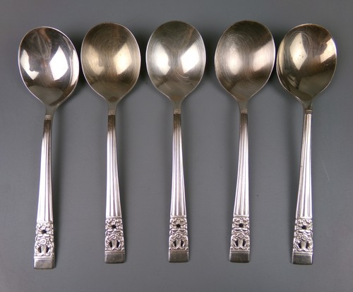 Silver plated soup - silver, 5