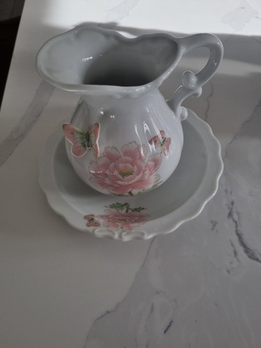 Jug and bowl wash - bowl, set
