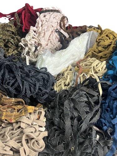Bulk wool strips scrap lot - wool,