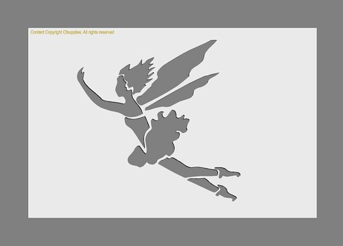 Fairy mylar stencil bedrooms - mylar,