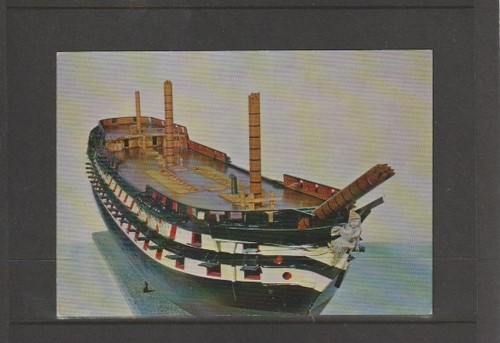Postcard hms albion - postcard-hms, albion-model-90