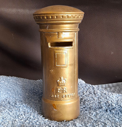 Brass post office pillar - brass,