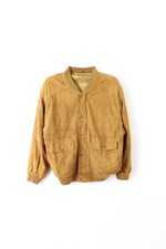 Vintage suede bomber - bomber, leather