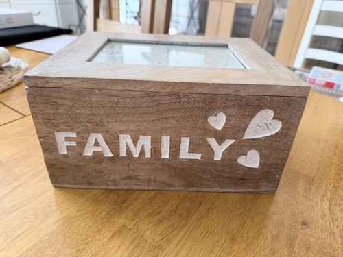 Wooden keepsake memory box - keepsake/memory,