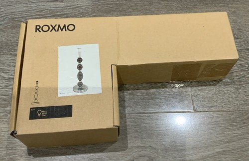 Ikea roxmo chrome glass table - glass,