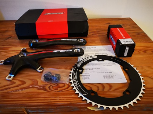 Fsa carbon track crankset - carbon,