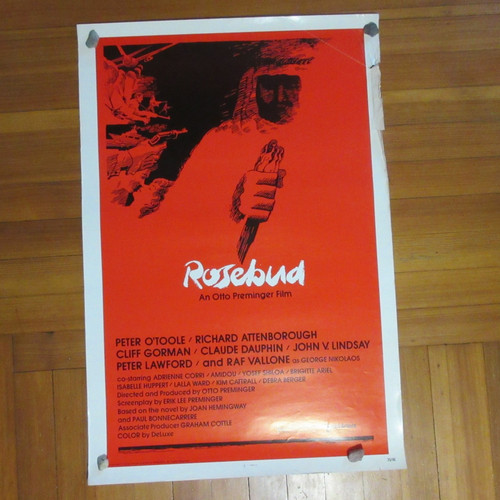 Rosebud film poster rare x - film, 27"