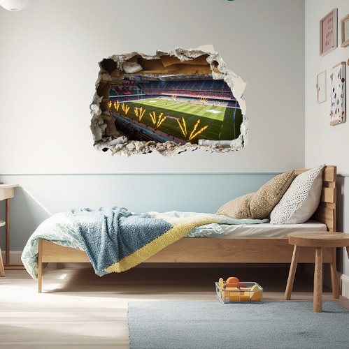 Smashed wall millennium - 3d,