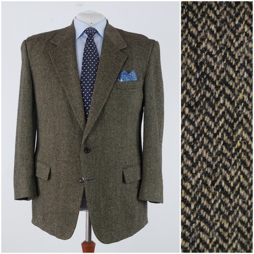 Mens herringbone tweed jacket - herringbone,