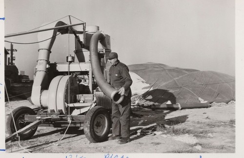 1950s man grain dryer blower - 1950s,