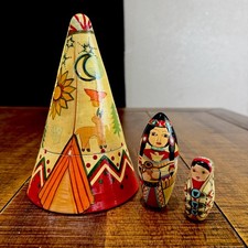 VTG 3 Pc Native American