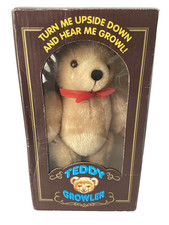 Growler Teddy Bear (Growler not working) 80s/90s BOXED Vintage Jointed