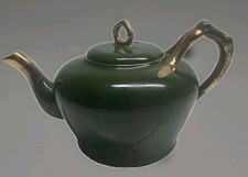 English Tea Pot Ceramic Green