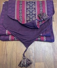 Laura Ashley Plum Coloured Table Runner & Napkins