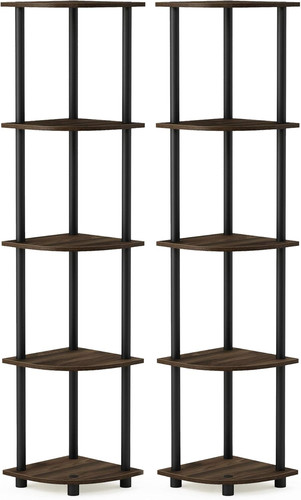 Tier corner shelf set - 5-tier,
