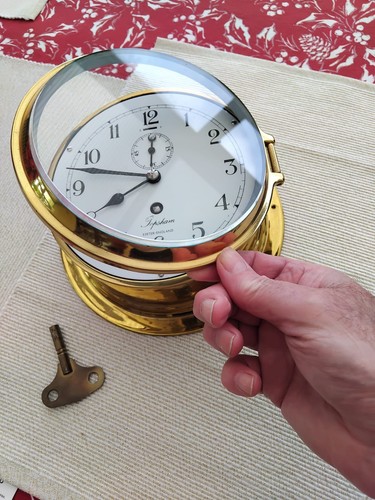 Nautical ships brass - ships, clock