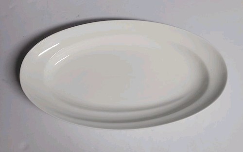 Large white oval serving - large,
