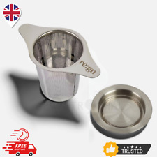 Tea Infuser Mesh Strainer Stainless Steel Coffee Herbal Steeper Teapots Mugs Lid