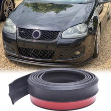 98" Black Front Bumper Lip