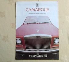 Rolls-Royce CAMARGUE 8 page