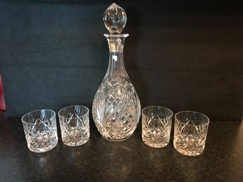 Crystal decanter and tumbler - and,