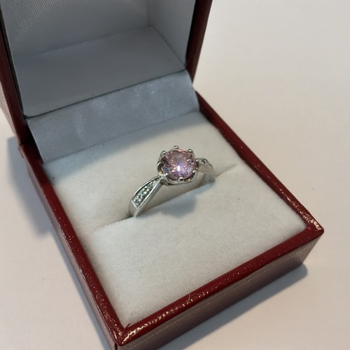 Sterling silver pink - , morganite