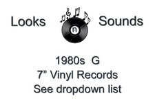 1980s  7" VINYLS - VARIOUS ARTISTS / TITLES - G - EX / VG+