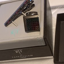 Tateossian Cufflinks & tie bar