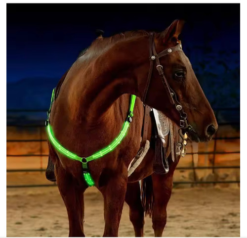 Led horse breastplate harness - led,
