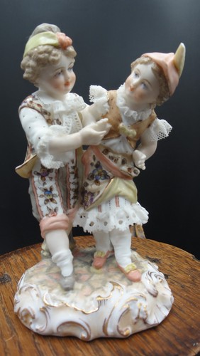 Meissen figure group late - meissen,