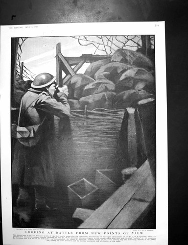Original old vintage print - old,