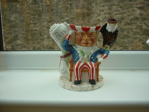 Uncle sam teapot staffordshire - uncle,