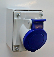 Mains Outlet 16 Amp Garage Socket 240V Caravan Motorhome Enable Home Connection