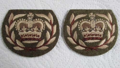 Pair british army warrant - pair,